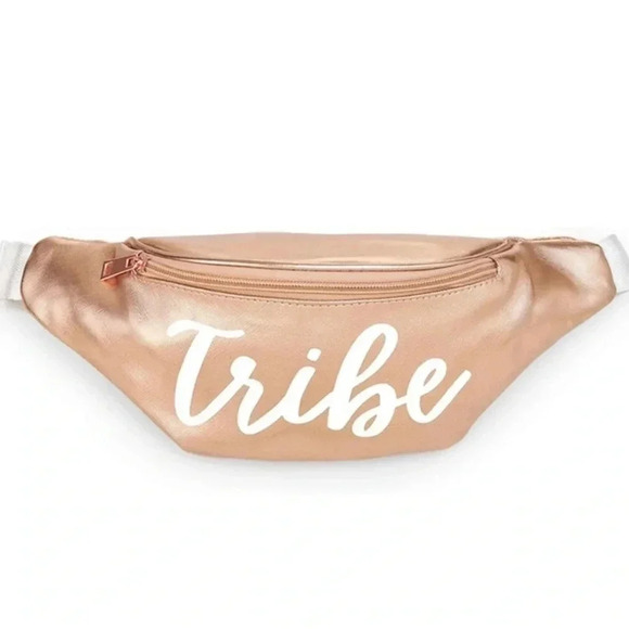 Handbags - NEW Tribe Bachelorette Rose Gold Faux Leather Fanny Pack